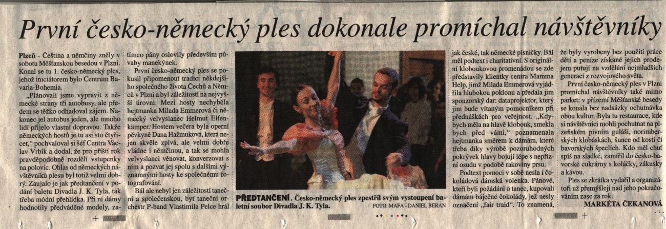 1. ČESKO-NĚMECKÝ PLES 2009